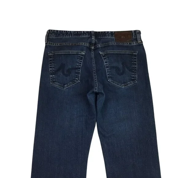 AG Adriano Goldschmied Graduate Tailored Leg Jeans Mens 31x34 Dark Wash